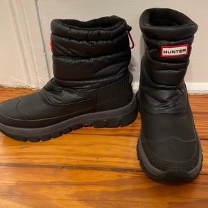 Hunter men's insulated short snow boots